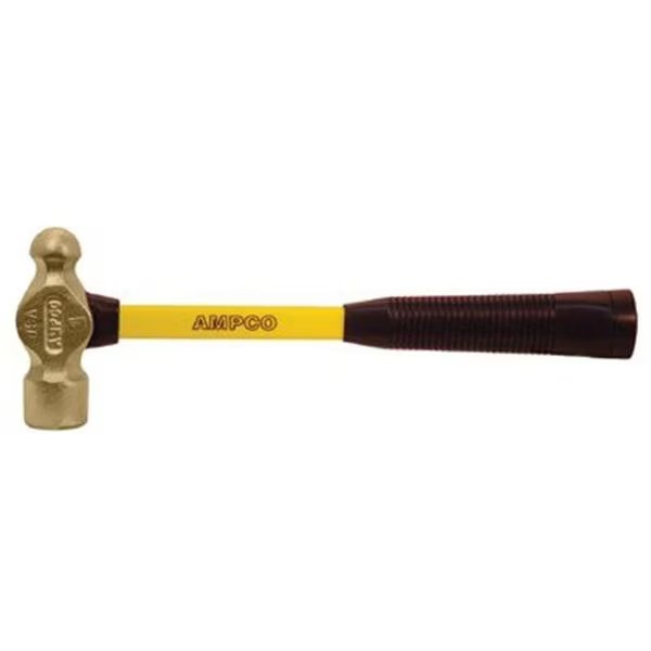 Ampco Safety Tools 065-H-00FG 1-4 Lb Ball Peen Hammerw-Fbg. Handle, Ampco Safety Tools, Mfr#: 065-H-00FG